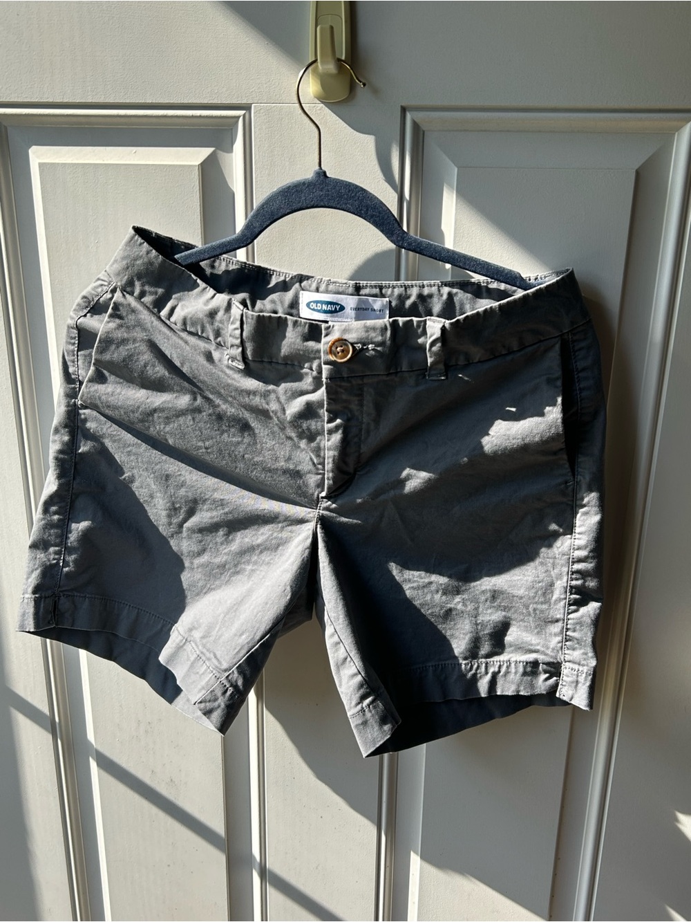 Old Navy Gray Cotton Chino Bermuda Shorts